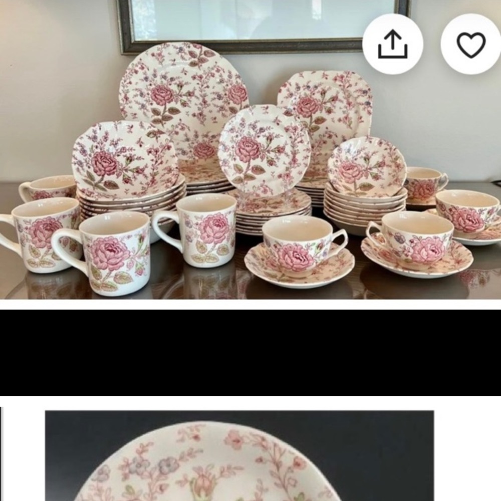 Johnson Brothers Rose Chinz Dinnerware Vintage. Price includes shipping